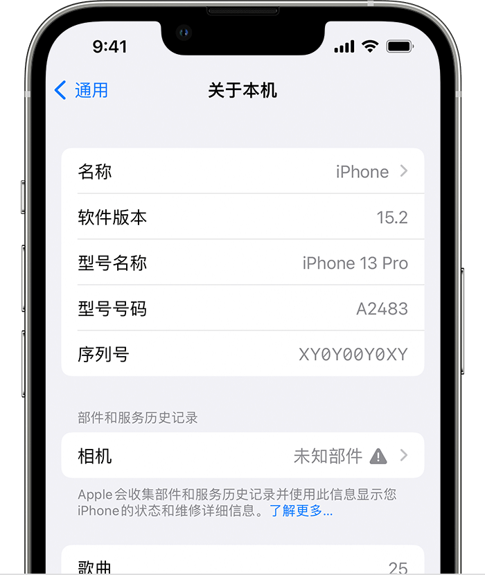 郎溪苹果维修分享iPhone 出现提示相机“未知部件”是什么原因？ 