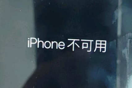 郎溪苹果服务网点分享锁屏界面显示“iPhone 不可用”如何解决 