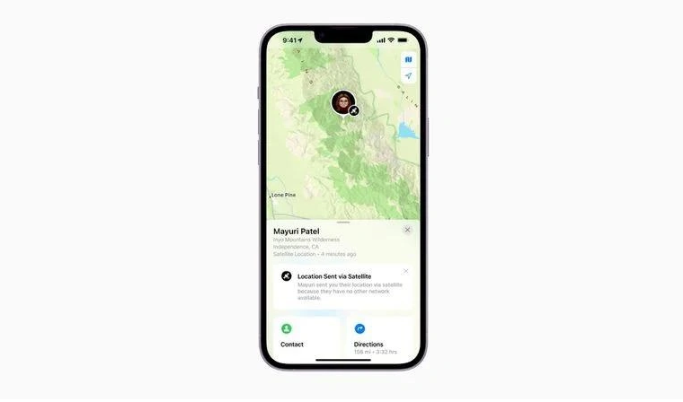 郎溪苹果14维修分享iPhone14系列中 FindMy功能通过卫星分享位置方法教程 